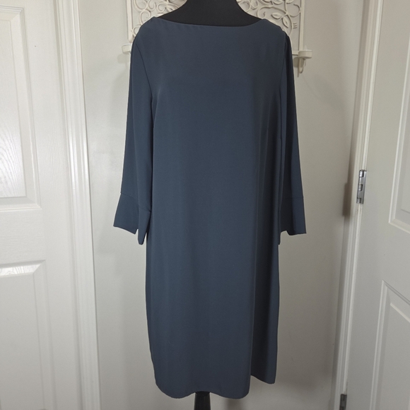 H&M Blue Grey Dress Size 12 - Picture 1 of 6